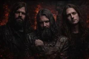 Three band members portrait