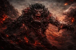 Molten volcanic monster