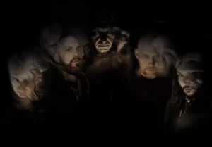 Dark and spooky heavy metal band portraits.