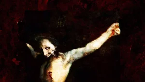 Dark heavy metal horror style artwork illustration