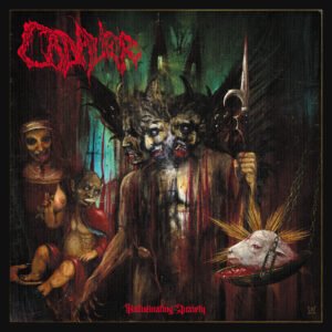 Cadaver death metal band Hallucinating Anxiety album cover.
