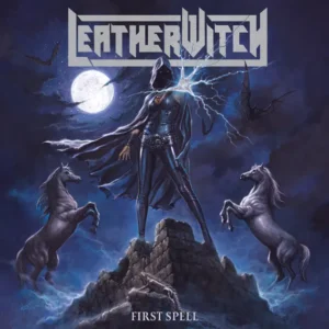 Leather Witch First Spell album cover with mystical figure