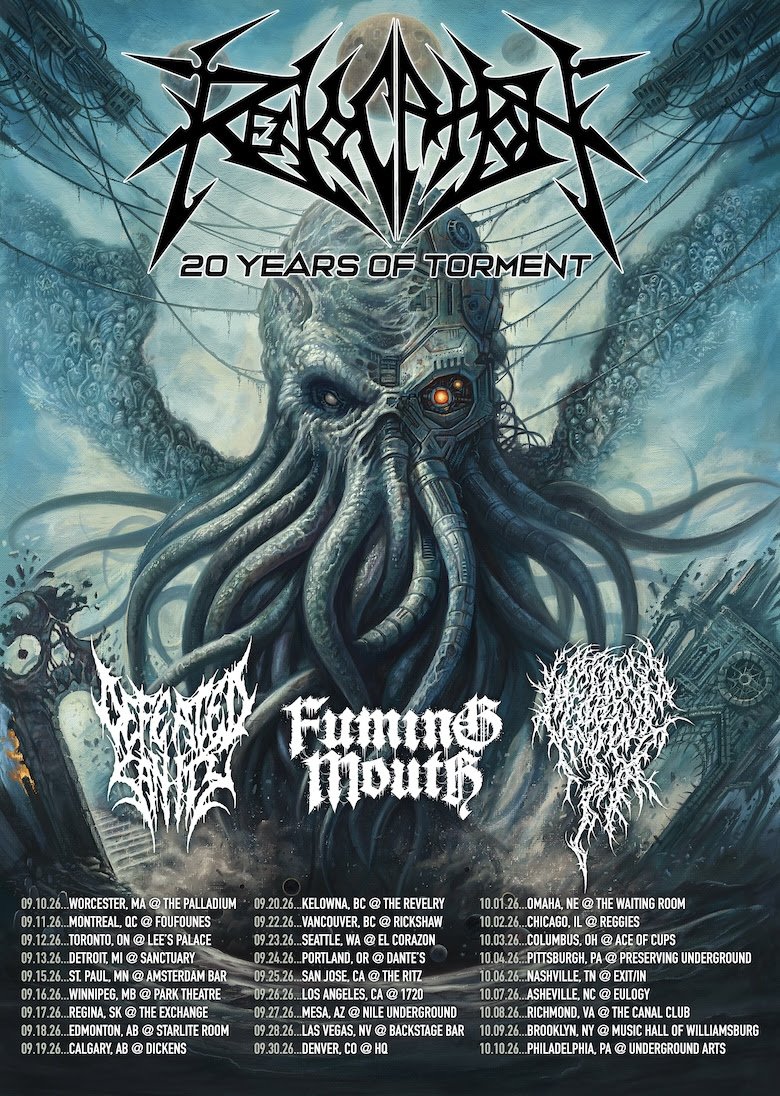 Revocation 20 Years of Torment tour poster