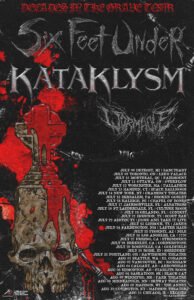 Six Feet Under Decades in the Grave tour poster