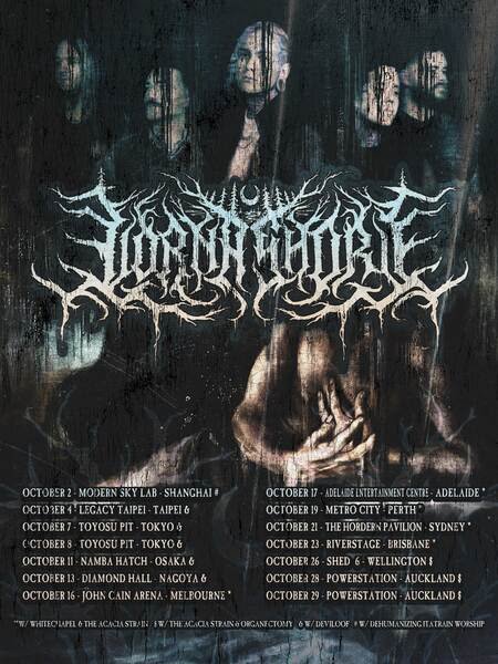 “Lorna Shore 2026 Asia‑Pacific tour poster.”